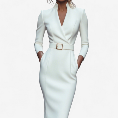 Miriam | Elegant Belted Dress