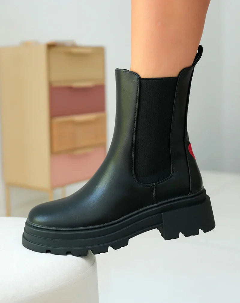 AMORA™ | HEART DETAIL BOOTS