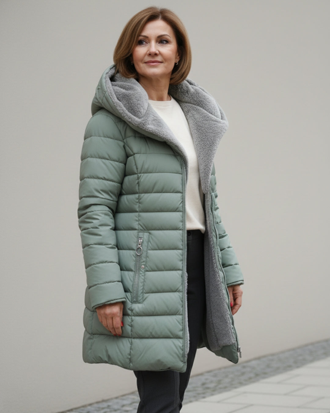 Amelia™ - Fleece Puffer Coat
