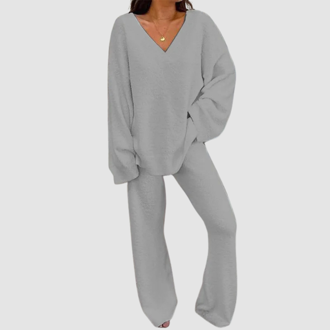 Karla™ V-Neck Long Sleeve Sweater & Pants Set