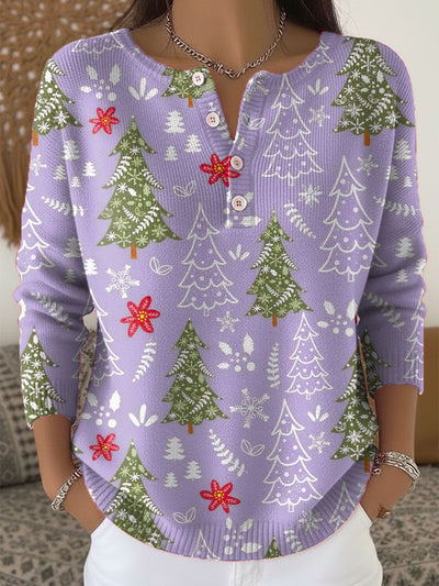 Winter Pines Holiday Sweater