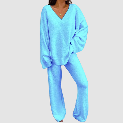 Karla™ V-Neck Long Sleeve Sweater & Pants Set