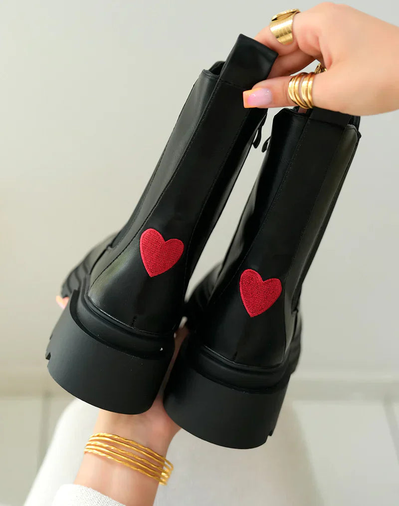 AMORA™ | HEART DETAIL BOOTS