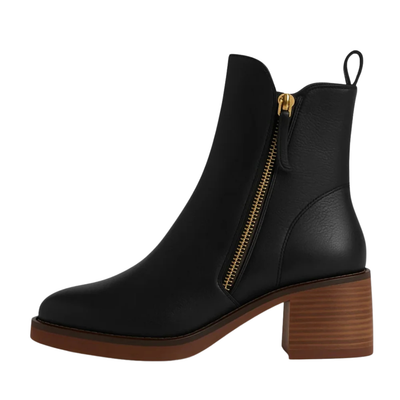 LEONÉA™ | LEATHER ANKLE BOOTS