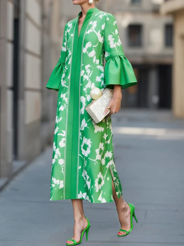 Mathilda™ Floral Bell Sleeve Maxi Dress