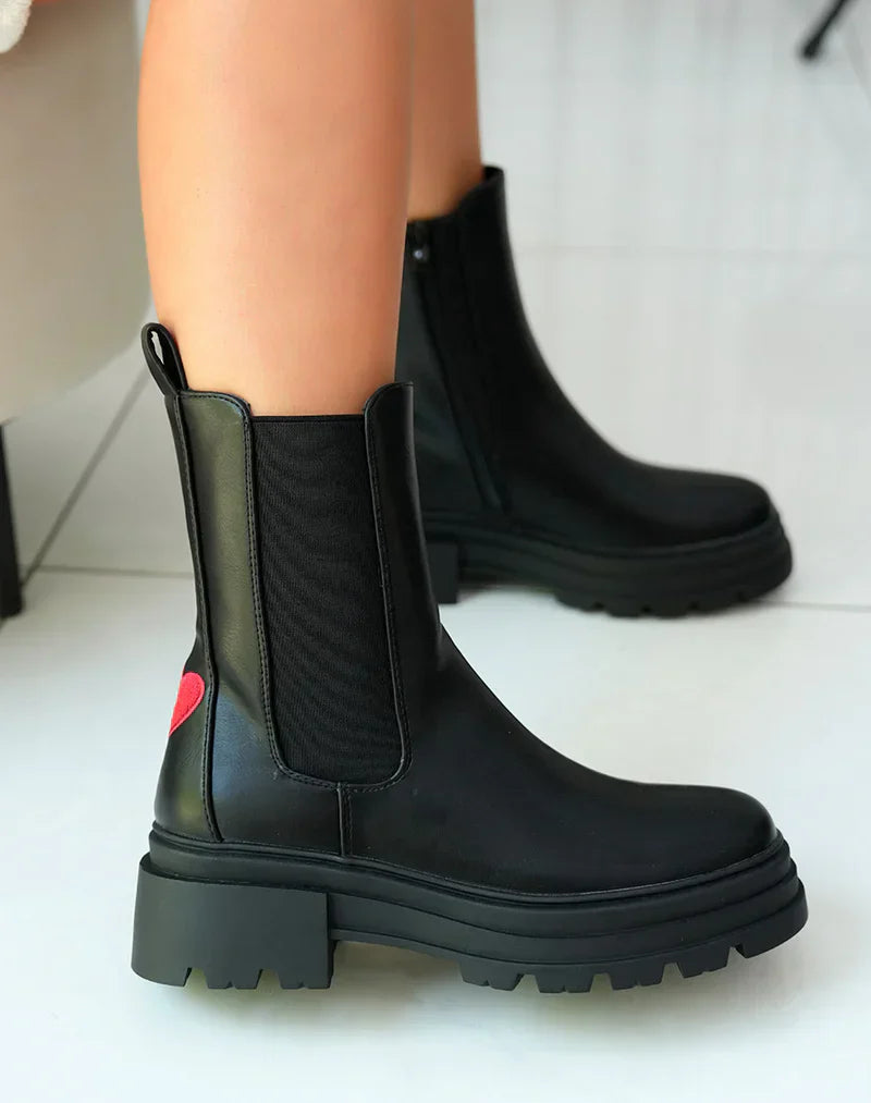 AMORA™ | HEART DETAIL BOOTS