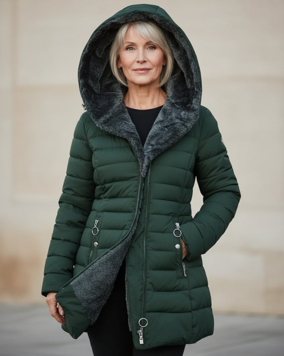 Amelia™ - Fleece Puffer Coat