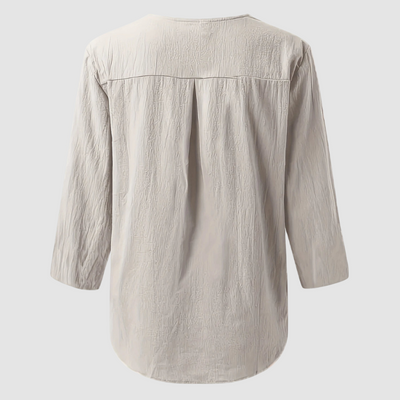 Melisa™ Casual Cotton & Linen Blouse