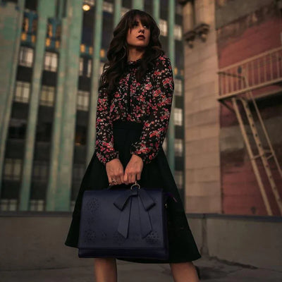 BERNADETTE™ | SHOULDER BACKPACK WITH BOWS