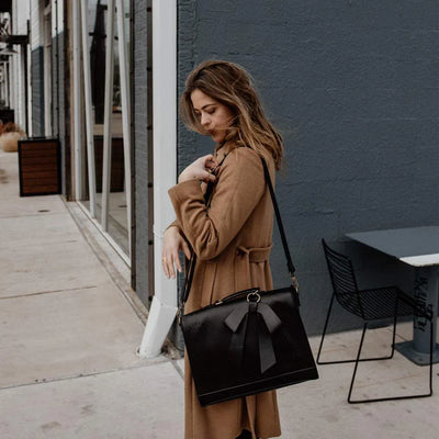 BERNADETTE™ | SHOULDER BACKPACK WITH BOWS