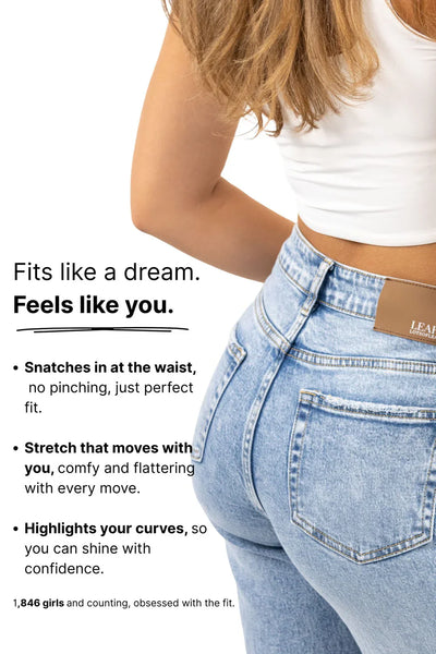 LEAH™ | WIDE LEG STRETCH JEANS