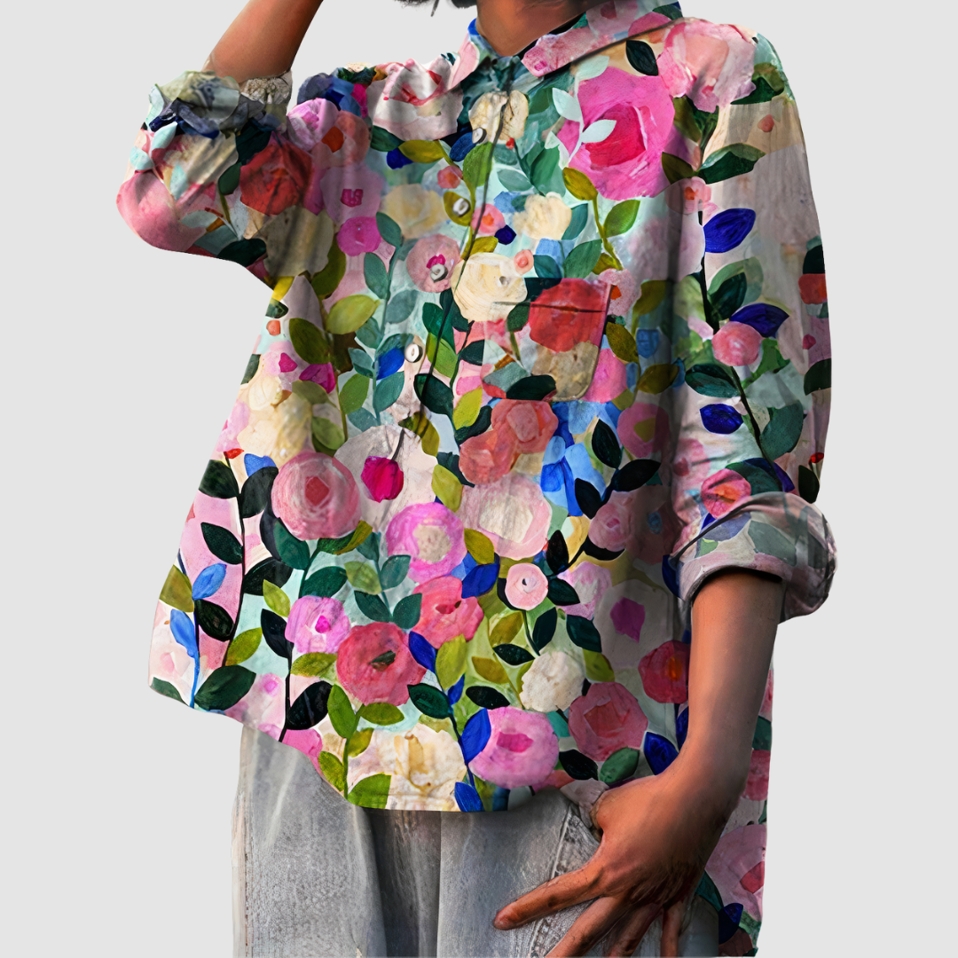 Luna™ Romantic Floral Print Blouse