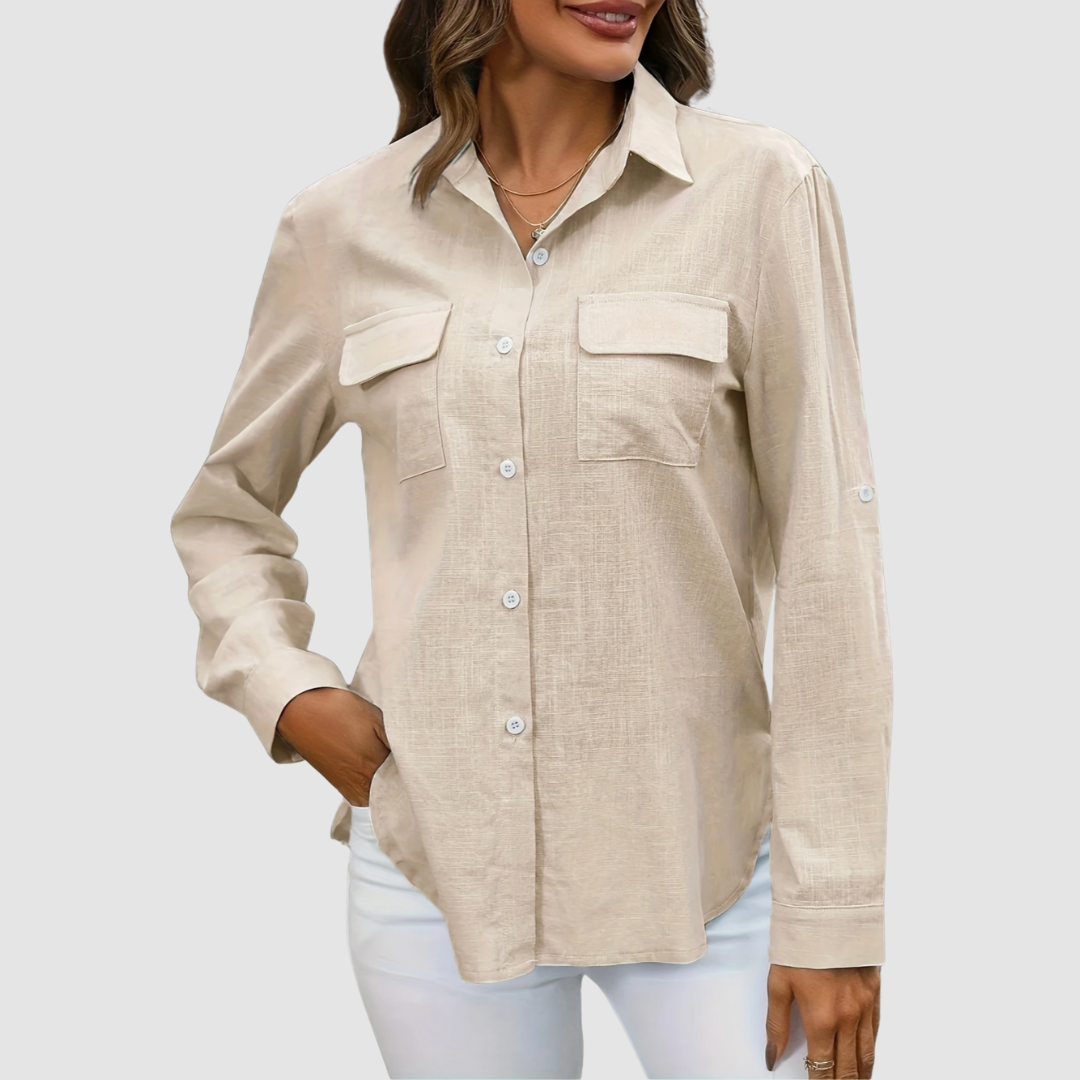Celest™ Elegant pocket blouse
