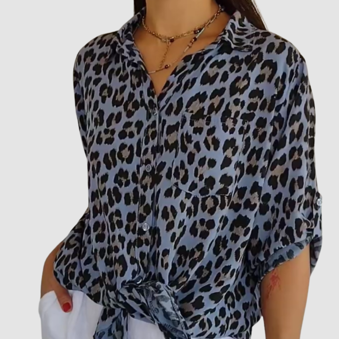 Casey™ Stylish Leopard Print Blouse