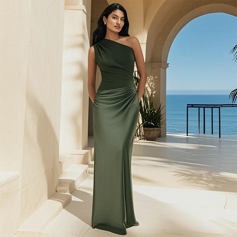 Seana™ One-Shoulder Maxi Dress