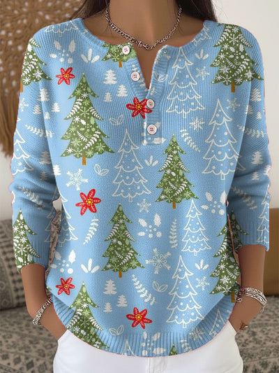 Winter Pines Holiday Sweater