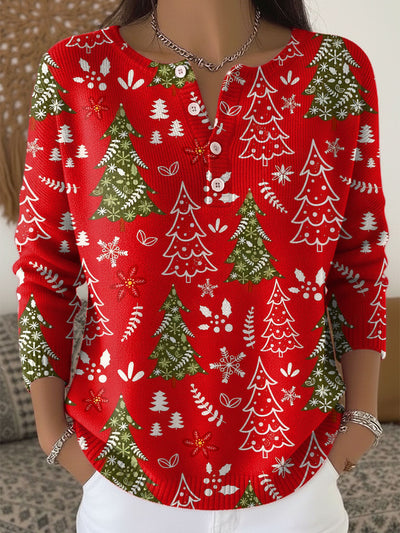 Winter Pines Holiday Sweater