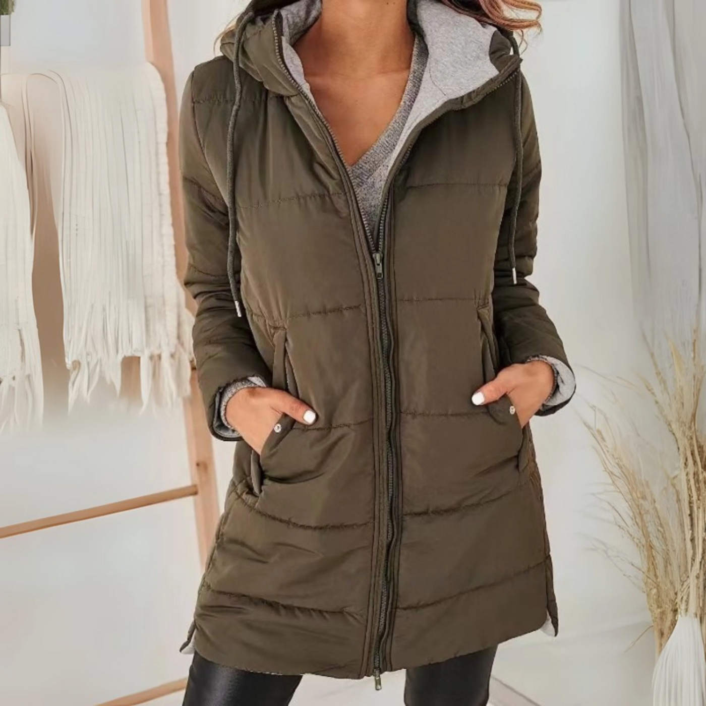 Ainsley | Casual Hooded Puffer Down Jacket